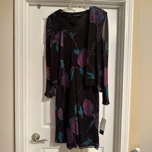 BNWT sheer long sleeve dress